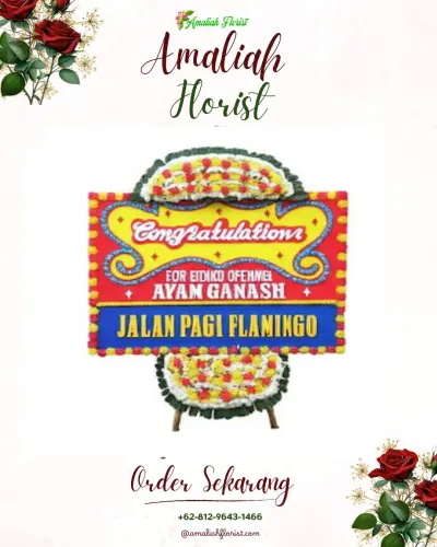 Bunga Papan Congratulation di Tiga